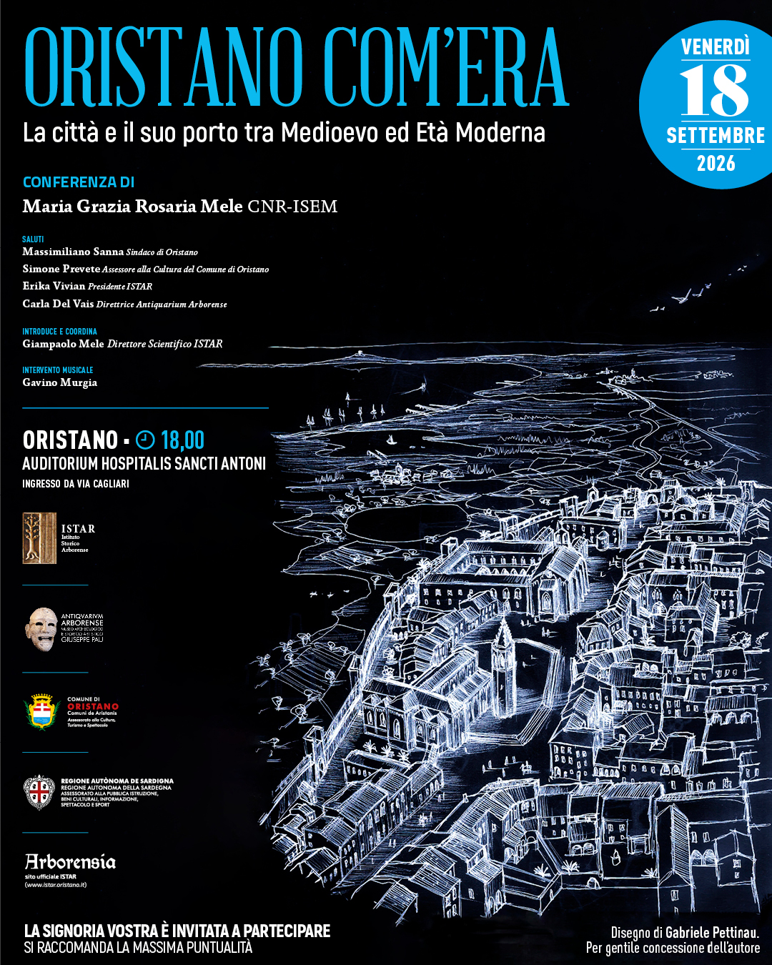 Visualizza l'evento: Conferenza di Maria Grazie Mele su "Oristano com’era".