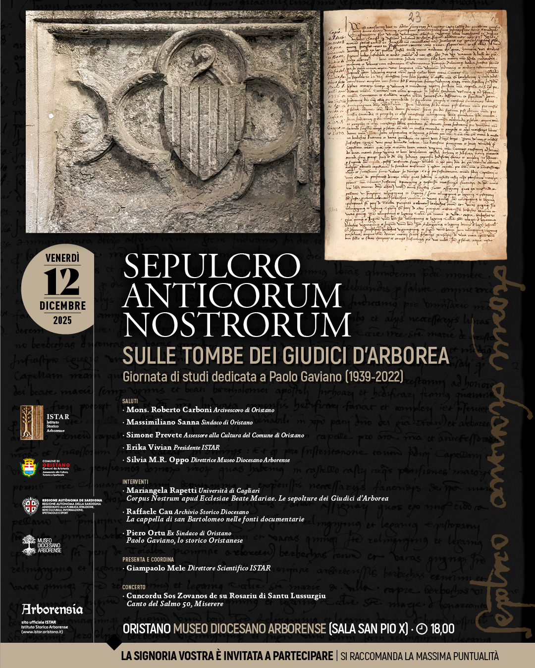 Visualizza l'evento: Conferenza: Le tombe dei giudici d’Arborea