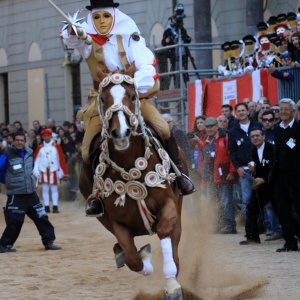 Sartiglia - Su Componidori coglie la stella con lo stocco